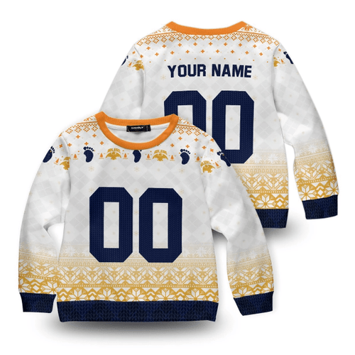 Personalized Team Schweiden Adlers Christmas Kids Unisex Wool Sweater
