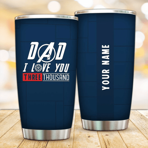 Personalized Dad I Love You 3000 Tumbler