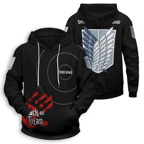 Personalized AOT Skilled Corps Soldier Unisex Pullover Hoodie