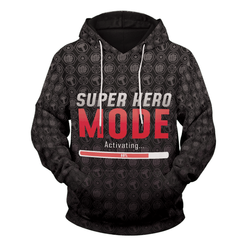 Super Hero Mode Unisex Pullover Hoodie