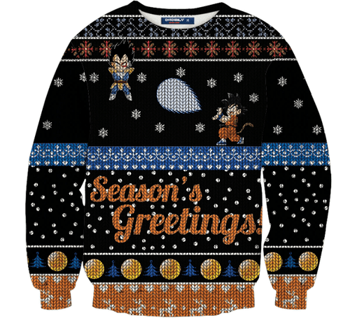 Saiyan Christmas Unisex Wool Sweater