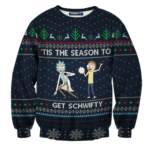 Schwifty Christmas Unisex Wool Sweater