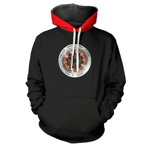 Proof that tony stark has a heart Unisex Pullover Hoodie