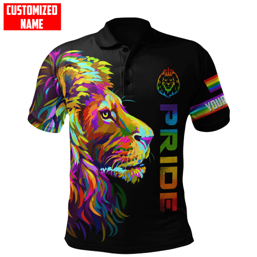 Beebuble Personalized LGBT Lion PRIDE 2022 LGBTQ Flag Unisex Hoodie