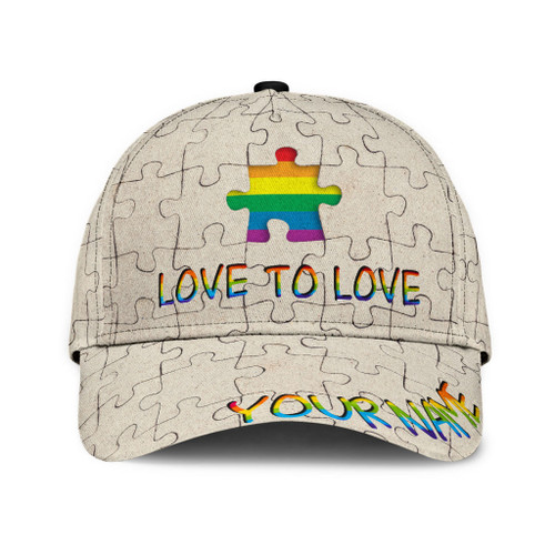  Personalized LGBT Pride Love Is Love LGBTQ Unisex Cap