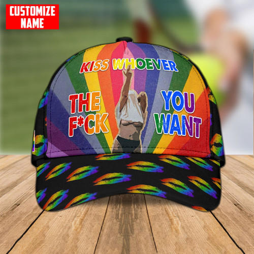  LGBT Love Whoever You Want PRIDE 2022 LGBTQ 3D Classic Cap