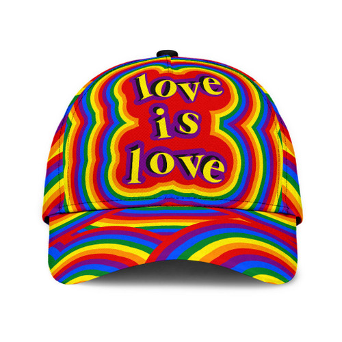  LGBT Love Is Love PRIDE 2022 LGBTQ 3D Classic Cap