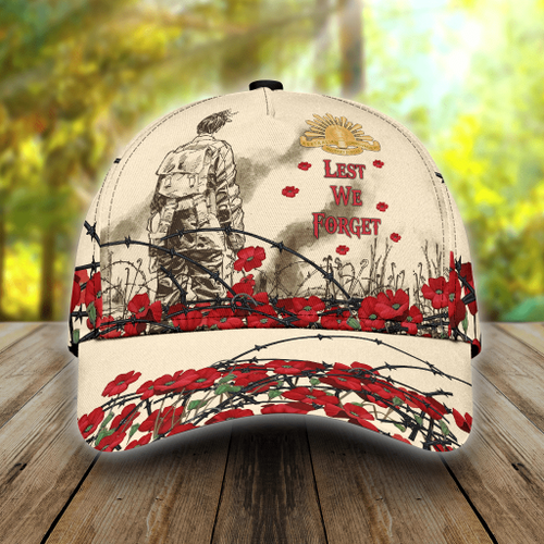  Anzac Day Lest We Forget 3D Classic Cap