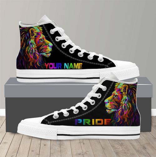  Personalized LGBT Lion PRIDE 2022 LGBTQ Flag Shoes