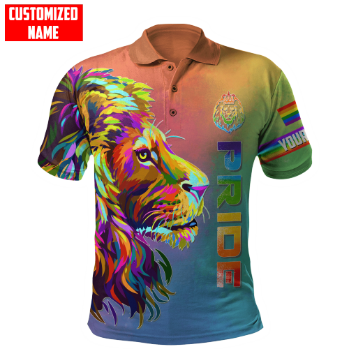  Personalized LGBT Lion Color PRIDE 2022 LGBTQ Flag 3D Unisex Hoodie