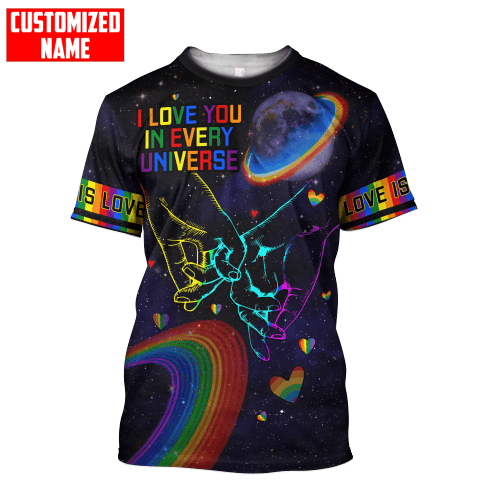  LGBT I Love You In Every Universe PRIDE Unisex Shirt