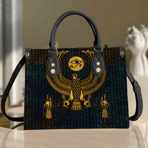 Horus Eye Egypt Anubis Ancient Leather Handbag  PD