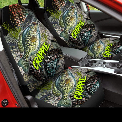 Crappie on skin fishing Car seat cover 