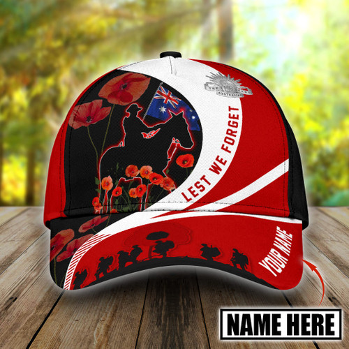 ANZAC Day Customized Name Lest We Forget Remembrance Classic Cap  TNANA