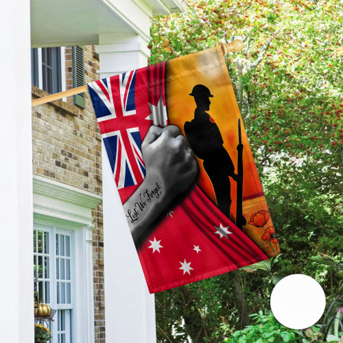  Lest we forget Red Ensign Australia Old soldier Flag Anzac Day
