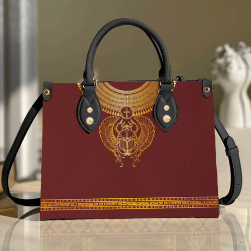 Khepri rising Ancient Egypt Leather Handbag  DQB