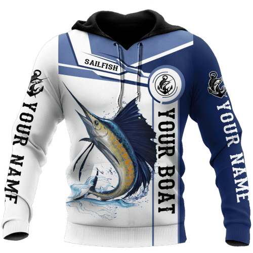  Custom name Sailfish fishing Catch and Release D Design print shirts