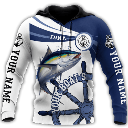  Custom name Tuna fishing boat team Catch and Release D Design print shirts