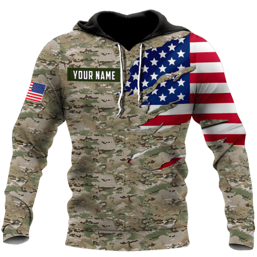  Remembrance The United States Camo Soldier D print shirts