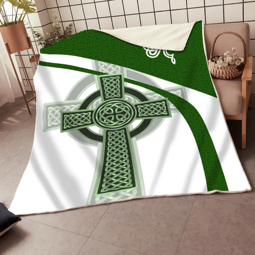  Irish Celtic Knot Cross St.Patrick day D Design print Blanket