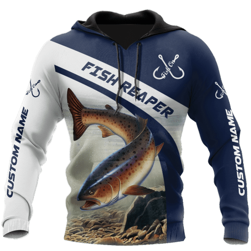  Custom name Trout-Salmon fishing design d print shirts