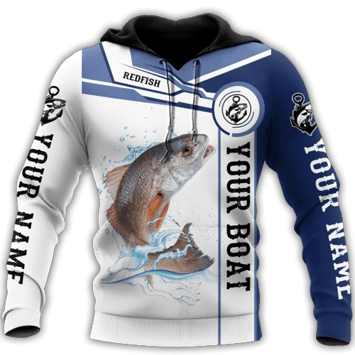  Custom name Redfish fishing Catch and Release D Design print shirts
