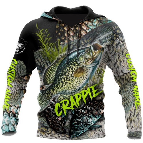  Custom name Crappie Fishing on skin D Design print shirts