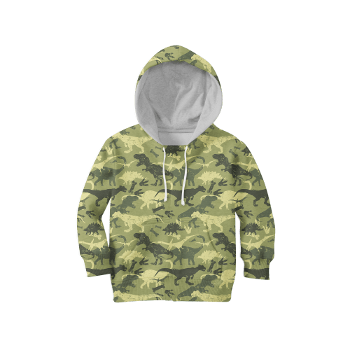  Dinosaur Beautiful Camo D all over printed shirts for Kids