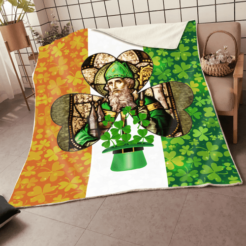  Ireland Saint Patrick's Day D Design Sherpa Blanket