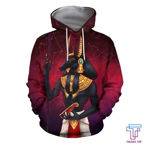  Egyptian Ancient Gods D All Over Print Beautiful Anubis Hoodie