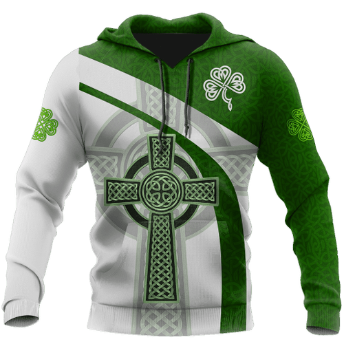 Irish Celtic Knot Cross D Design print shirts