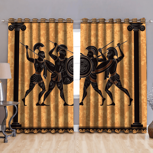  Ancient greece Warrior Greek Mythology print Curtain