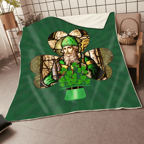  Shamrock Saint Patrick's Day D Design print Blanket