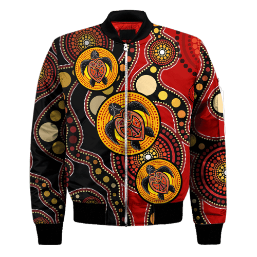  Aboriginal Turtles Australia Bomber jacket