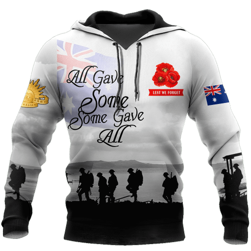  All gave some some gave all Lest We Forget Anzac Day Printed Shirts