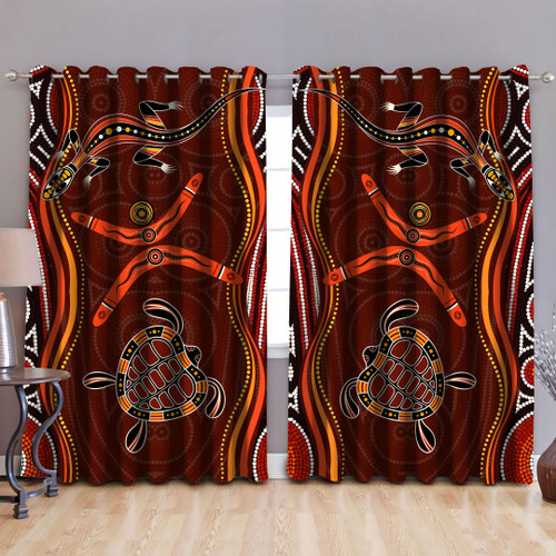  Aboriginal Naidoc Week Heal the Lizard and Turtle D print Curtain
