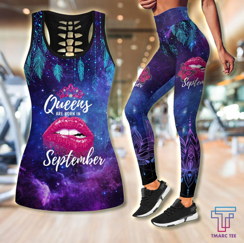  Queens are born in September Galaxy combo legging+tank
