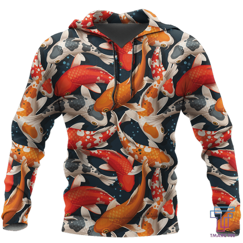  Koi fish on skin D all over printing shirts for men and women