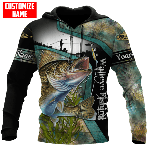  Personalized Walleye Fishing All Over Printed Shirts For Men And Women