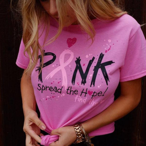  Just Pink - Breast Cancer Awareness Tshirt