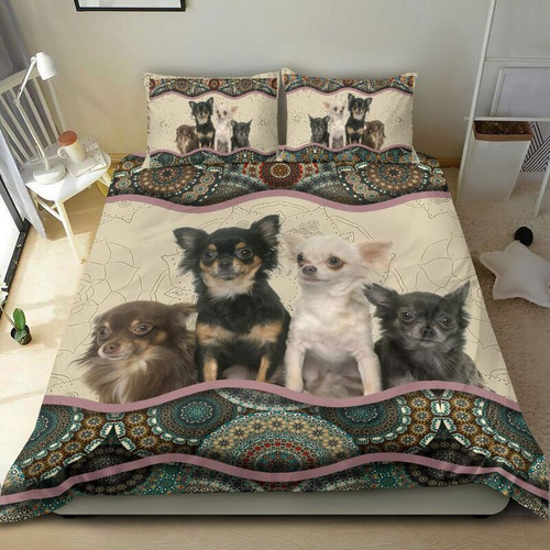  Chihuahua Boho Pattern Bedding set