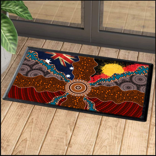  Aboriginal Decors Australian Gifts Concentric Lines Door Mat DD