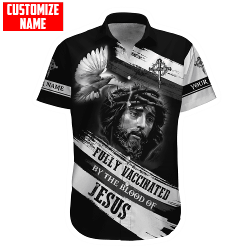 Personalized Fully Vaccinated By The Blood Of Jesus All Over Printed Shirts