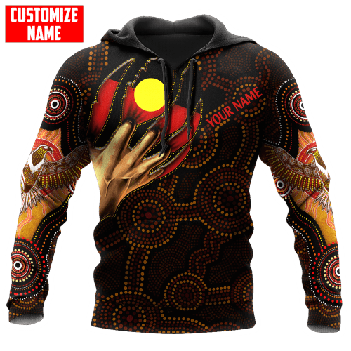 Aboriginal inside my heart crack pattern Custom name shirts 