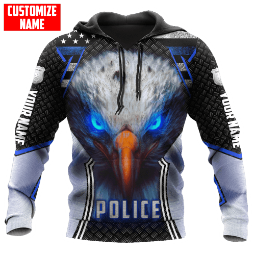  Personalized Police Eagle All Over Printed Unisex Shirts Thin Blue Line