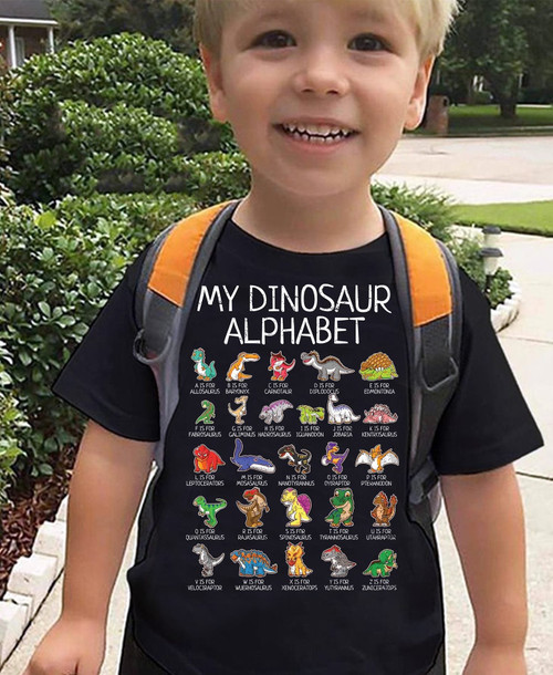  My Dinosaur Alphabet tshirt for Kids