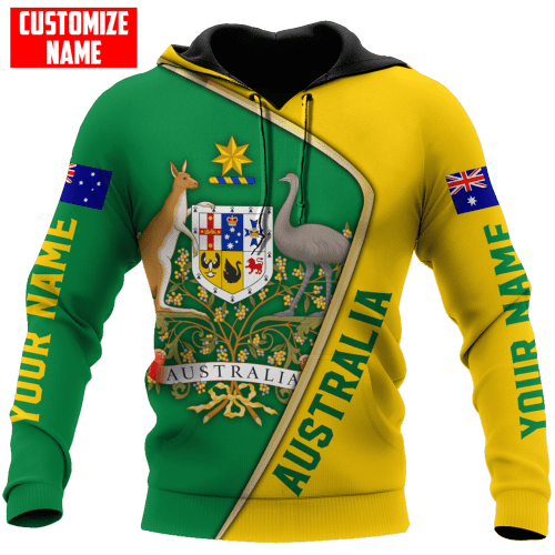  Customized Name Aussie Shirts Australia Flag All Over Printed Shirts