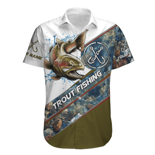  Custom name Trout-Salmon Fishing Underwater Camo D fishing hawaii shirts