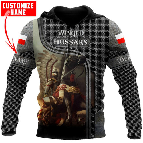 Premium Cavalry Winged Hussars armour pattern Custom name Printed Shirts 