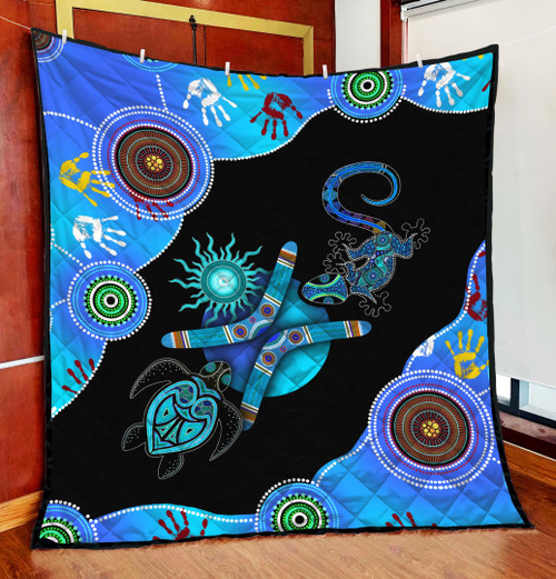  Aboriginal Naidoc Week Blue Quilt